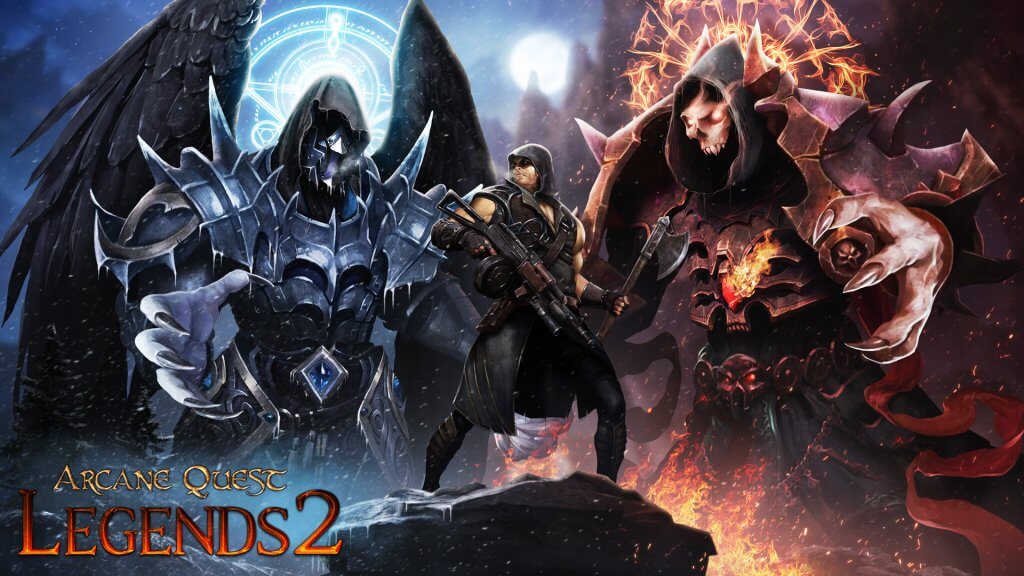 Arcane Quest Legends 2 heroes in battle