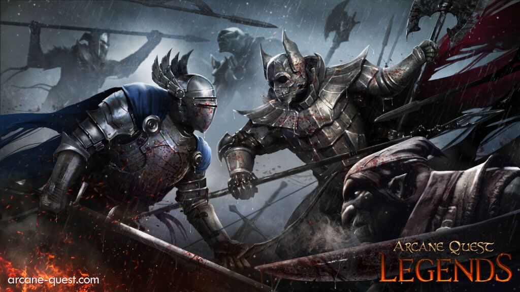 Arcane Quest Legends heroes in battle